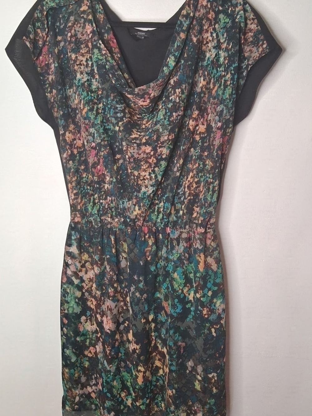 MEXX Metropolitan Abstract Floral Cowl Neck Dress 12